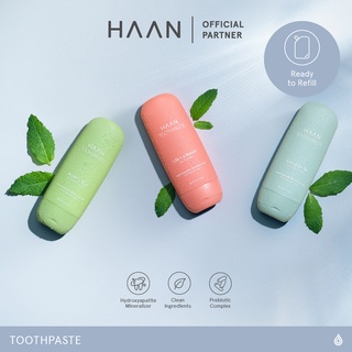 HAAN Toothpaste ยาสีฟันสามารถรีฟิลได้ ไม่มีส่วนผสมของสารเคมี สารสกัดจากธรรมชาติ นำเข้าจากประเทศสเปน