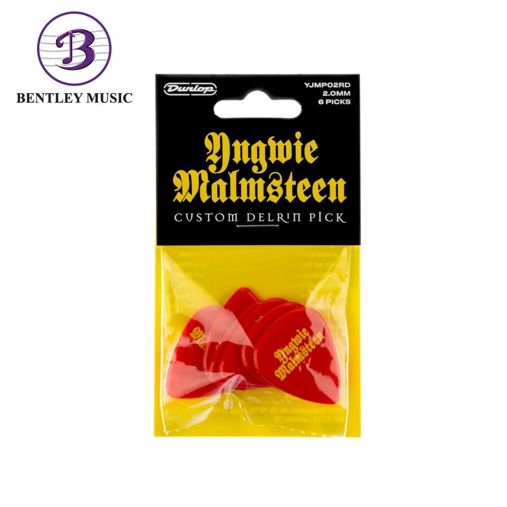 Dunlop YJMP02RD Yngwie Malmsteen Pick สีแดง 2.0MM 6-Pack