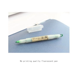 MUJI ปากกาไฮไลท์แบบสองหัว แท่ง ปากกาเน้นคำ เครื่องเขียน อุปกรณ์สำนักงาน