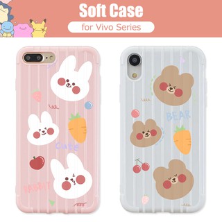 Rabbit Soft TPU Case Vivo Y70 Y15 V9 Y19 Z1X Y91C Y11 2019 U20 U3X Y17 V17 NEO Y95 Y93 Y91i U10 V11i Y90 Y5S Z5 Y91 V17 Pro S1 Pro Y12 U3 Y85 Y7S V15