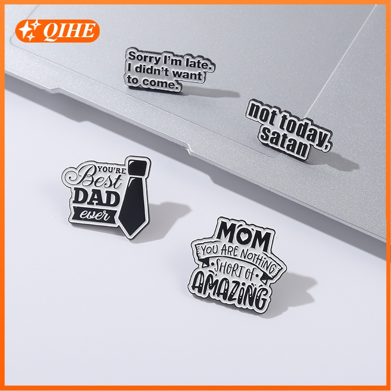 Best Dad Mom เข็มกลัดเครื่องประดับสําหรับติดกระเป๋าเป้สะพายหลัง