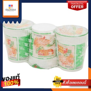 ไวไวคัพเส้นหมี่หมูสับ60ก.  แพ็ค 3WAIWAI CUP INSTANT RICE MINCED PORK 60G PACK 3