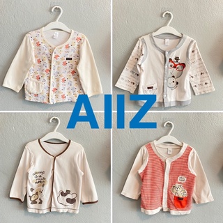 (ส่งต่อ) เสื้อคลุมแขนยาว ผ้านุ่ม ไซส์ 18M แบรนด์ AIIZ