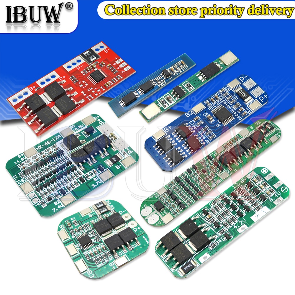 บอร์ดชาร์จแบตเตอรี่ลิเธียม 1S 2S 3S 4S 5S 6S 3A 20A 30A Li-ion 18650 PCB BMS สําหรับโมดูลเจาะมอเตอร์