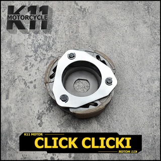 (KVB) ผ้าคลัทช์ ผ้าครัช ผ้าครัช3ก้อน+จาน รุ่น click click i CLICK110-110i/AIR BLADE/SPACY คลิก คลิกไอ