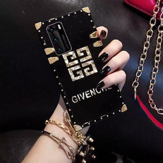 เคสมือถือ Vivo V27 V27e V25 V25e V23e V23 V21e V21 V20 SE V19 V17 V15 S1 Pro V11 Luxury Fashion Black Square Phone Case