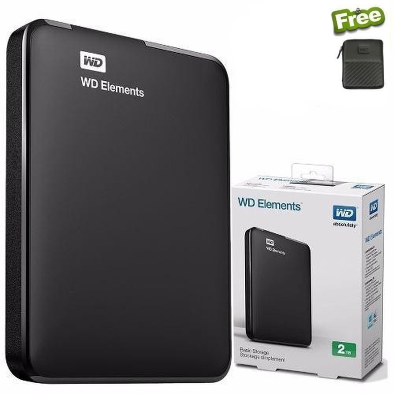 Original 1TB2TB External Hard Disk 2.5 Portable HDD WD Elements