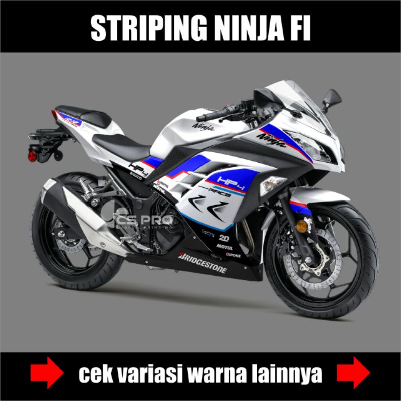 สติกเกอร์ตกแต่งรถจักรยานยนต์ สําหรับ Ninja 250 Fi HP4