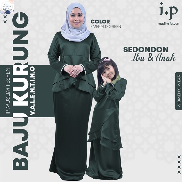 EMERALD GREEN KURUNG DRESS