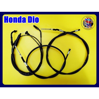 ชุดสายเซ็ท สายเบรคหน้า และหลัง และสายเร่ง  Honda DIO Front + Rear Brake Cable &amp; Throttle Cable