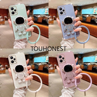 เคส Oppo Realme 8 Pro เคส Realme 9 Pro Plus เคส Realme GT Neo 3 Case Realme V13 Case Realme V25 Case Realme Q3 Pro Case Realme Q3i Silicone Protect 3D New Astronautstand With Ring Phone Case โทรศัพท์มือถือซิลิโคน ลายนักบินอวกาศ พร้อมแหวนขาตั้ง สําหรับ