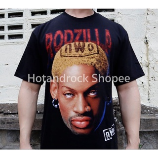 เสื้อยืดโอเวอร์ไซส์เสื้อลายบาสเก็ตบอล Rodzilla HotandrockS-3XL