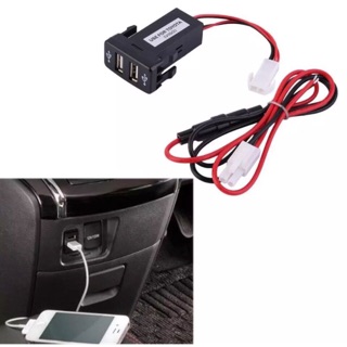 ชาร์จรถUSB 2.1A คู่พอร์ตซ็อกเก็ตชาร์จเจอร์สำหลับโตโยต้าVlGO /TOYOTA VIGO