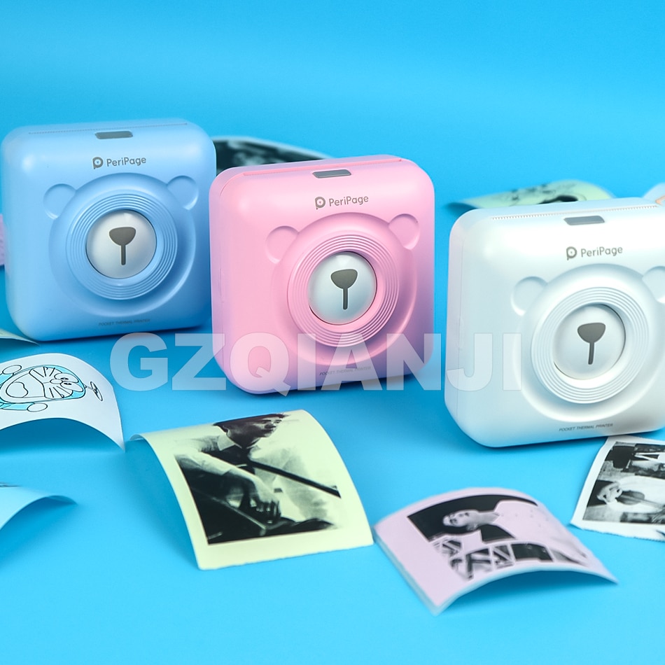 Please Cod 58mm Peripage Photo Pocket Thermal Printer Mini Portable Thermal Printer Paper 3512