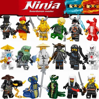 บล็อกของเล่นนินจา Kai Jay Zane ลอยด์ Nya Harumi Skylor Wu Garmadon นินจาของเล่นสำหรับเด็ก