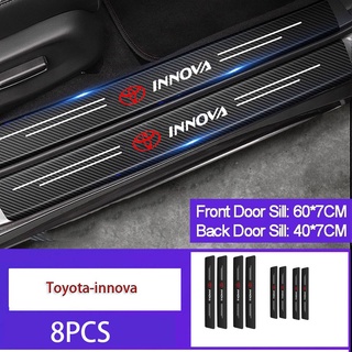 สติกเกอร์คาร์บอนไฟเบอร์ ป้องกันรอยขีดข่วน สําหรับติดด้านข้างรถยนต์ Toyota Innova