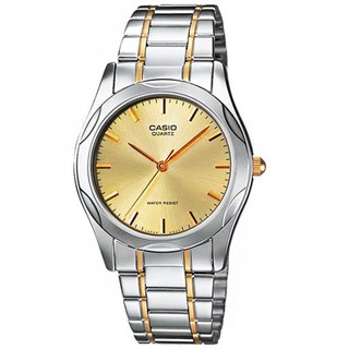  Casio นาฬิกาผู้ชาย รุ่น MTP-1275SG-9ADF - Silver/Gold-หน้าปัดทอง