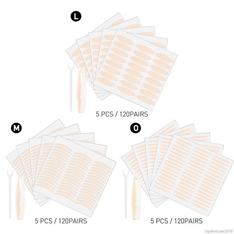 สติ๊กเกอร์ติดเปลือกตาสองชั้น 5 ชิ้น