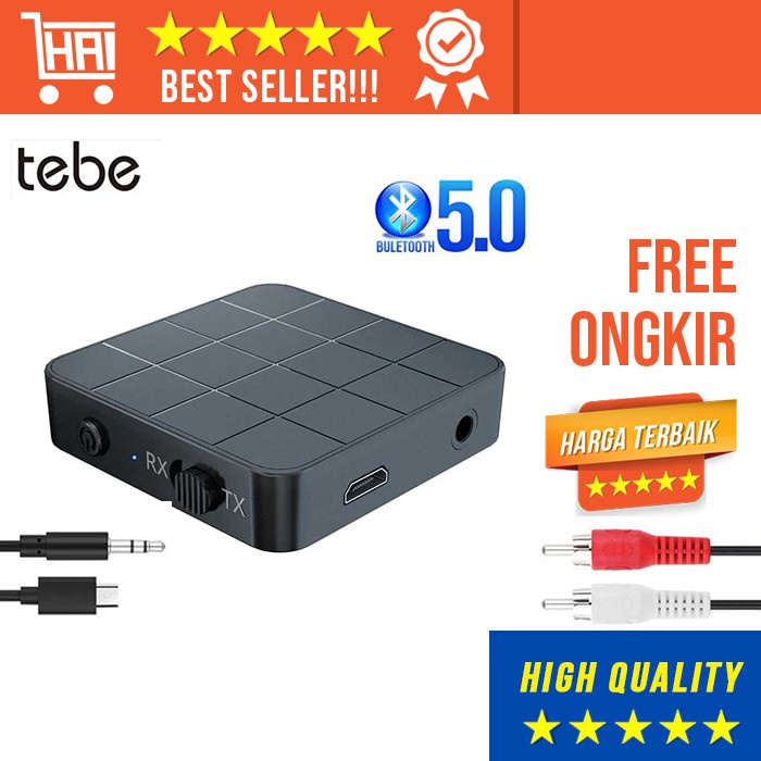 บลูทูธเสียง TRANSMITTER 5.0 ทีวีแล็ปท็อป PS HEADPHONE TRANSMITTER และ RECEIVER BLUETOOTH 5.0 AUX