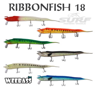 (ใช้โค้ด INCLS22 ลด 50% สูงสุด 100) เหยื่อปลาดาบ WEEBASS RIBBONFISH 18 ปลาดาบ เหยื่อยางตกปลาทะเล