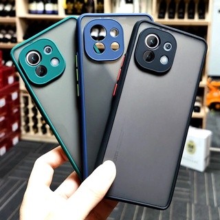 เคสขอบสีเรียวมีกันกระแทกโทรศัพท์ Xiaomi Mi 12T 12 Poco X4 11 11T 10T Note 10 Pro Lite 5G 4G