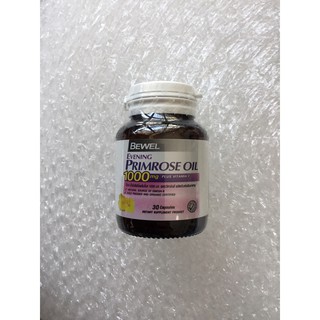 Bewel Evening Primrose Oil 1000mg.Plus vitaminE 30 แคปซูล