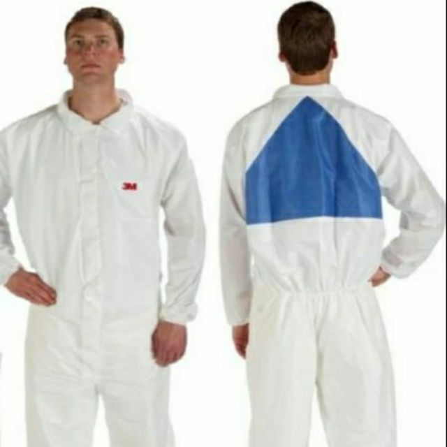 Protective suit 4540+ ชุดป้องกันสารเคมี 3M สามารถใส่ได้  1-2 ครั้ง