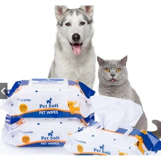 ทิชชู่เปียก ผ้าเปียก ถุงมือ DONO PETSOFT ใช้ทำความสะอาด ใบหน้า หู และรอบดวงตา อ่อนโยนต่อสุนัข แมว ใช้ได้ทุกวัน