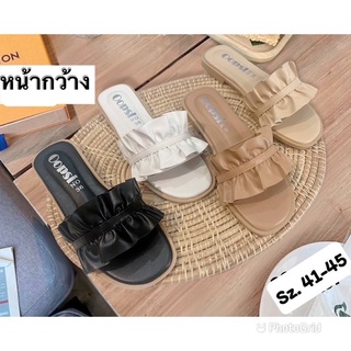 💥sz. 36-45 🩴 รองเท้าแต่งระบาย