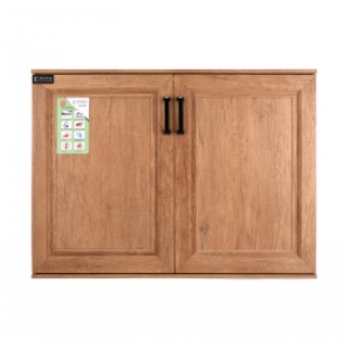 KOCH KITCHEN บานซิ้งค์คู่อลูมิเนียม 84x62.5 ซม. WOODY-SD สีไม้