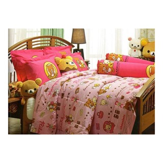 ผ้านวมเอนกประสงค์ ลาย  Rilakkuma ตัวเล็ก รุ่น RK001 (สีชมพู)