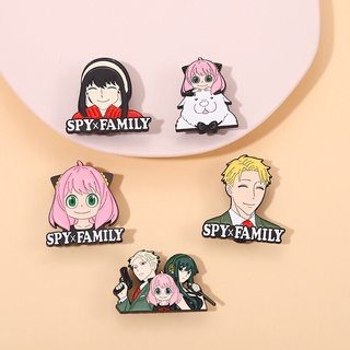 เข็มกลัด รูปการ์ตูนอนิเมะ Spy Play House Lapel Pin แบบสร้างสรรค์ เหมาะกับของขวัญ สําหรับเพื่อน