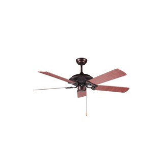 พัดลมไม่มีโคมไฟ CT52555 CARINI WOOD BLACK/BROWN 52"5P | CARINI | CT52555 พัดลมโคมไฟ ไฟเพดาน Lighting &amp; Ceiling Fans Shoc