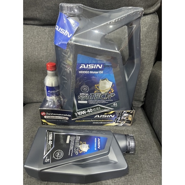 น้ำมันเครื่องดีเซล  7ลิตร AISIN FULLY SYNTHETIC สังเคราะห์100% CK-4/SL 10W-40