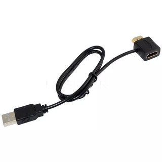 คุณภาพสูง HDMI ชายหญิงอะแดปเตอร์ HDMI Converter กับ 50 ซม.USB 2.0 Charger สายไฟ