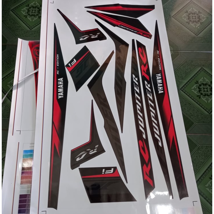 Jupiter Fi RC แสตมป์ถอดได้สีดําแดง