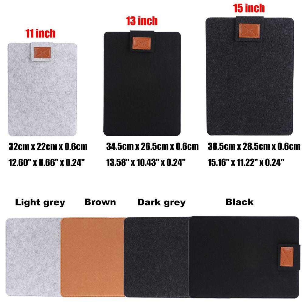 VLMV Sleeve Professional Anti-scratch Portable Wool Felt สําหรับ Ultrabook แท็บเล็ตพีซีโน้ตบุ๊ค - รูปที่ 4