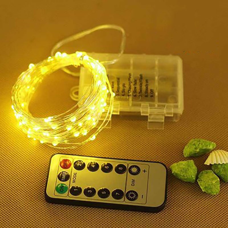 10M 100LED สายไฟ LED เมตรพร้อมรีโมทควบคุมสำหรับงานแต่งงาน
