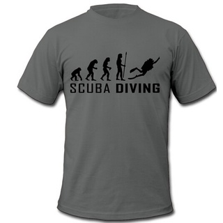 [S-5XL] ใหม่ เสื้อยืดแขนสั้น คอกลม ผ้าฝ้าย 100% พิมพ์ลาย Evolution Scuba สําหรับผู้ชาย