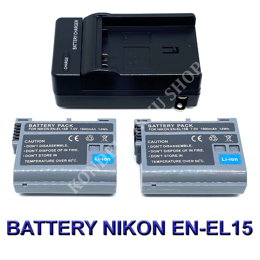 (Set 2+1)ENEL15 \ ENEL15\ ENEL15B Battery and Charger For Nikon D500