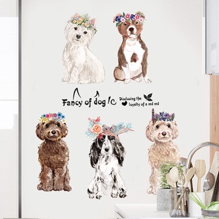 Transparent wall sticker สติ๊กเกอร์ติดผนัง Fancy of dog(กว้าง115cm.xสูง60cm.)