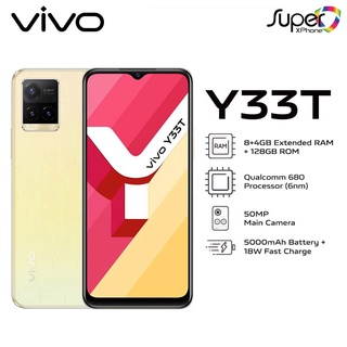 Vivo Y33T(8+128GB)FHD+แบตเตอรี่ขนาดใหญ่ กล้องสามตัว 50MP(By Shopee  SuperTphone1234)