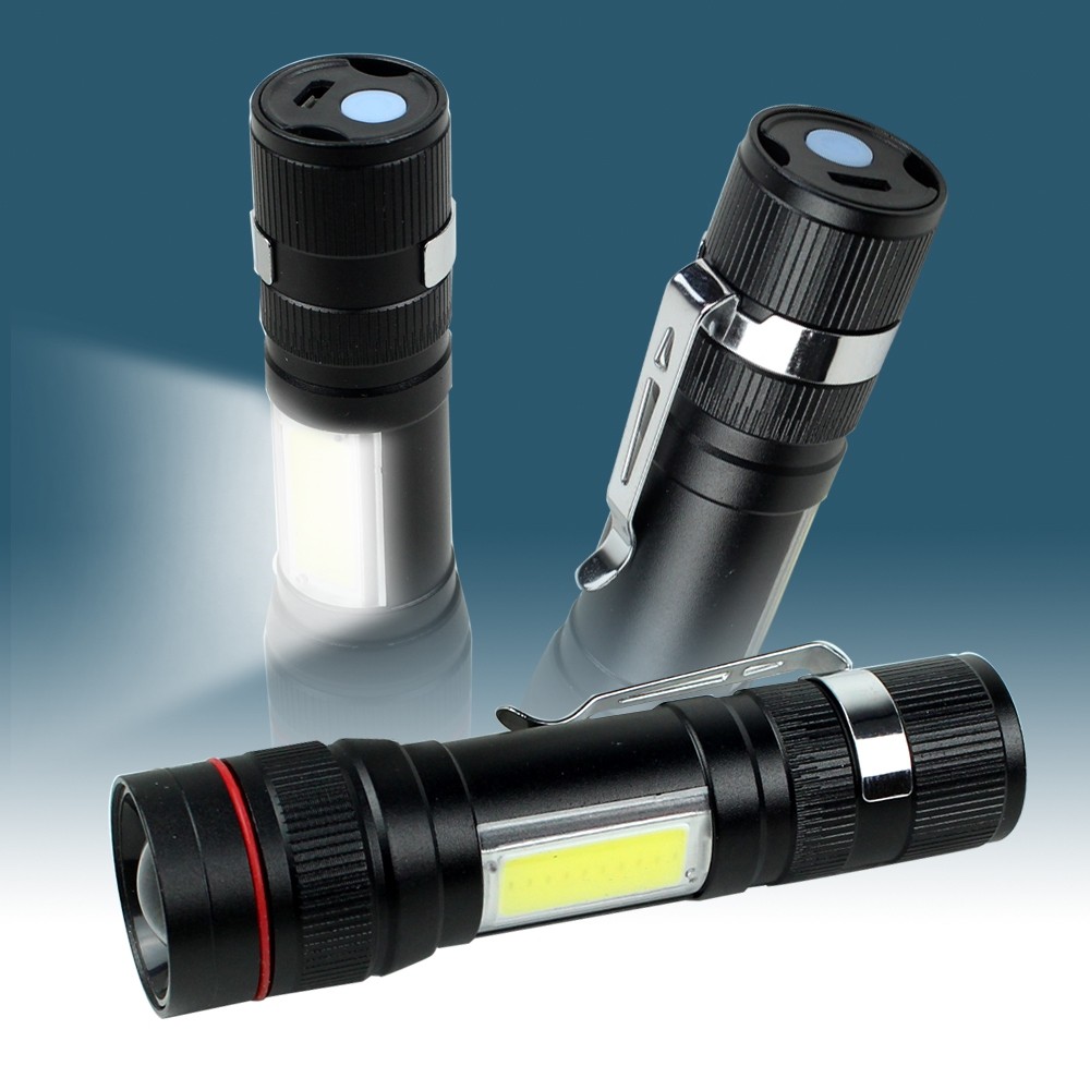 Telecorsa Zoom Flashlight COB + XPE LED (Light Box) 22000W Telescopic