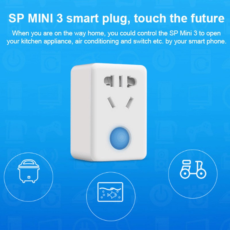 BroadLink SP Mini 3 WiFi Smart แผงปลั๊กสวิตช์ซ็อกเก็ต แบบไร้สาย