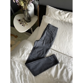 UNIQLO Dark Steel Grey Garterized Waistband Trousers