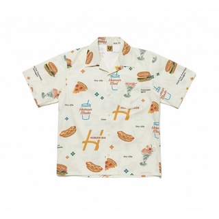 [SR-STUDIO] พร้อมส่ง เสื้อยืดแขนสั้น พิมพ์ลาย HUMAN MADE Hot Dog Hamburger Ice Cream สไตล์ฮาวาย สําหรับผู้ชาย และผู้หญิง