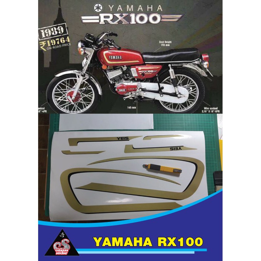 sticker for yamaha rx100 limited'79