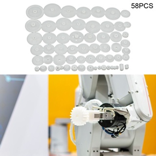 ชุดเกียร์มอเตอร์ 05 พลาสติก แบบพกพา ทนทาน สําหรับหุ่นยนต์รถยนต์ 58 ชิ้น