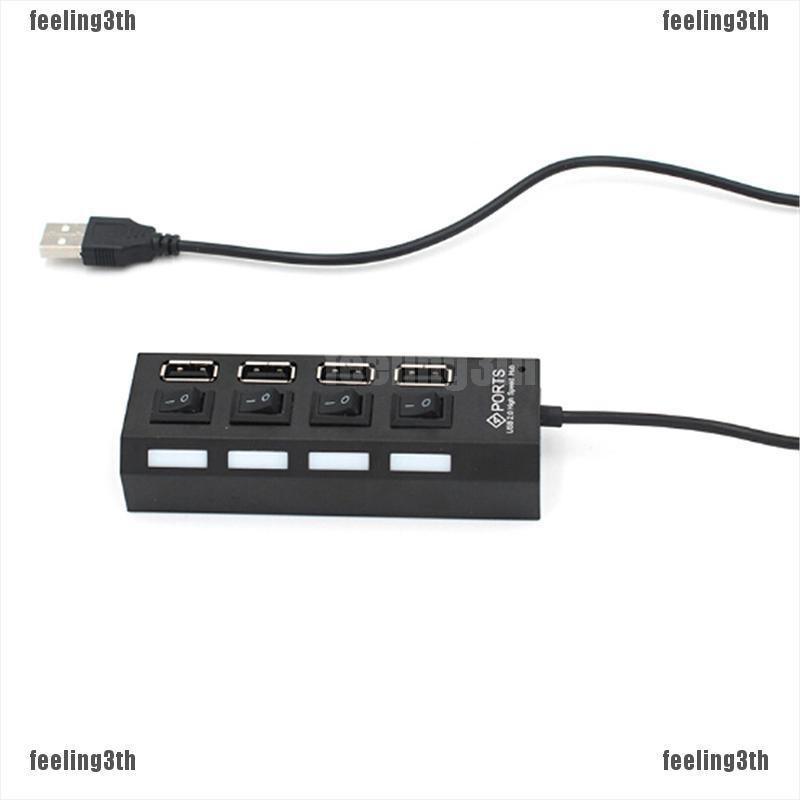 Ada Usb Hub 2 . 0 ความเร็วสูง 4 พอร์ต Usb 2 . 0 Hub Splitter On / Off ...