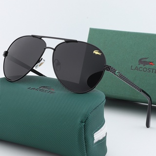 LACOSTE 2022 แว่นตากันแดด ลาคอสท์ โลหะ คุณภาพสูง สําหรับผู้ชาย UV400